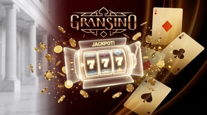 Interface mobile Gransino avec slots et tables live